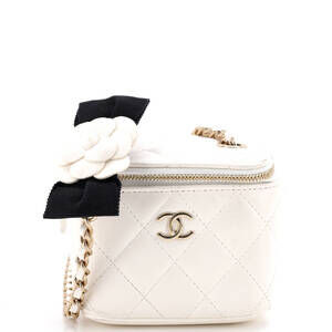 Chanel Camellia Bow Vanity Case With #251794C25B